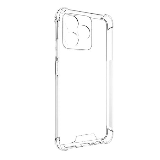 Hard Silicone Case with Camera Shield for Realme C53 Transparent